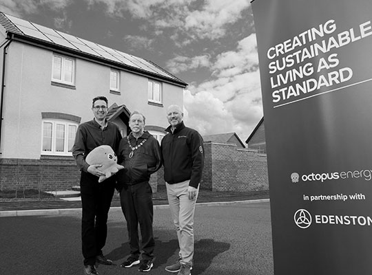 THE EDENSTONE GROUP PARTNERS WITH OCTOPUS ENERGY FOR      ‘ZERO BILLS’      HOMES